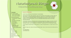Desktop Screenshot of naturheilpraxis-buettgen.de